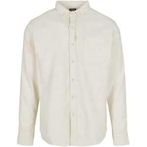 Urban Classics Corduroy Long Sleeve Shirt Wit 2XL Man