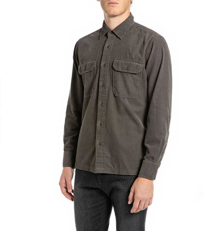 Overhemd - Corduroy - Regular Fit - Lange Mouw - Kleurverloop