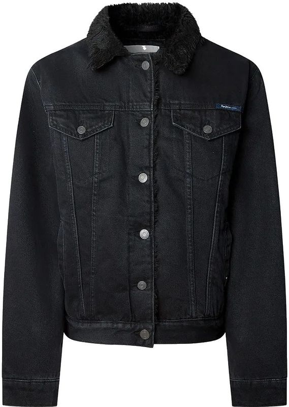 Pepe Jeans - Dlx Regular - Spijkerjas - Zwart - Stonewash Denim