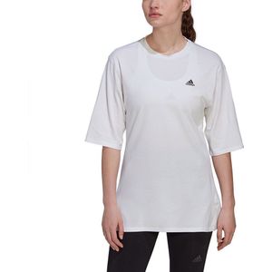 Adidas Run Icons Made With Nature Short Sleeve T-shirt Wit M Vrouw