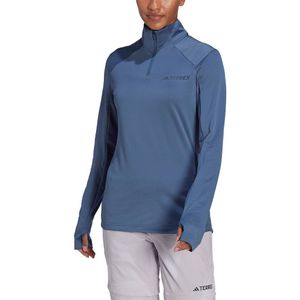 Adidas Multi Fleece Half Zip Sweatshirt Blauw L Vrouw