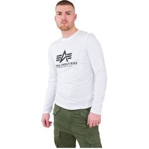 Alpha Industries Basic Long Sleeve T-shirt Wit L Man