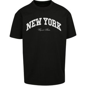 Mister Tee New York College Oversize Short Sleeve T-shirt Zwart 2XL Man