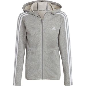 Adidas 3s Full Zip Sweatshirt Grijs 7-8 Years