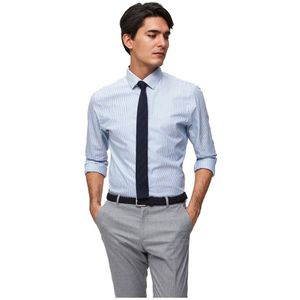 Selected Slim New Mark Long Sleeve Shirt Blauw XS Man