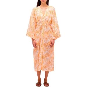 Sundek Fleur De Joie Print Long Kimono Lange Jurk
