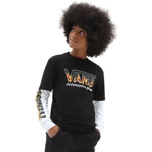 Vans Digi Flames Twofer Short Sleeve T-shirt Zwart L Jongen
