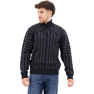 G-star 3d Line Loose Half Zip Sweater Zwart M Man
