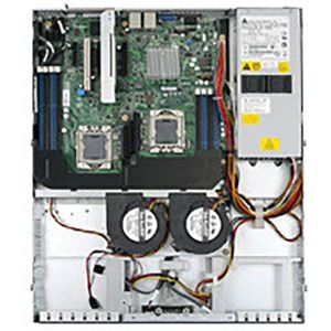 Intel SR1630BCR server barebone Intel® 5500 LGA 1366 (Socket B) Rack (1U) Aluminium, Zwart