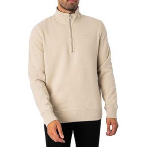 Superdry Essential Half Zip Sweatshirt Beige XL Man