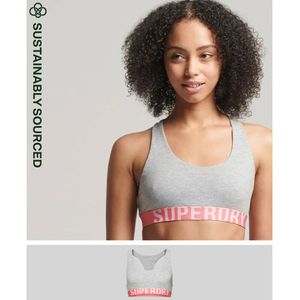 Superdry - Large Logo Crop - Sportbeha - Biologisch Katoen