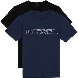 Diesel Jake T-shirt 2 Units Blauw,Zwart L Man