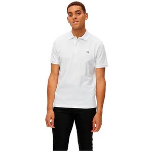 Selected Dante Short Sleeve Polo Wit L Man