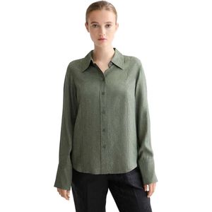 Scotch & Soda Regular Fit Jacquard Overhemd Met Lange Mouwen