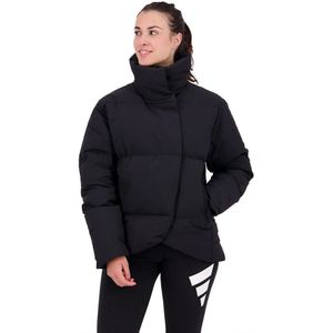 Adidas - Big Baffle - Damesjas - Gerecycled Nylon - Losse Pasvorm - Hoge Kraag