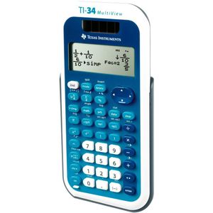Texas Instruments Ti 34 Multiview Calculator Wit,Blauw