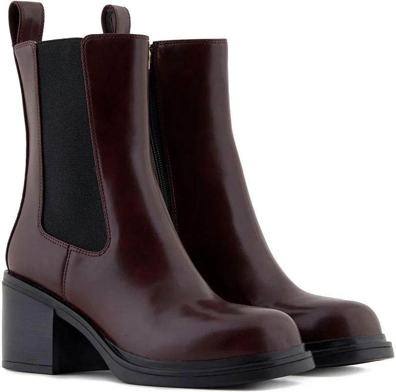 Armani Exchange - XW001643AF17474UA343 - Chelsea Enkellaarsjes - Bruin - Ritssluiting - Casual