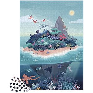 Janod Mysterious Island Puzzle 2000 Pieces Veelkleurig