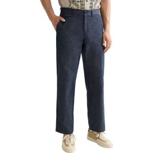 Scotch & Soda Otis Linen Twill Relaxed Straight Fit Chino Broek
