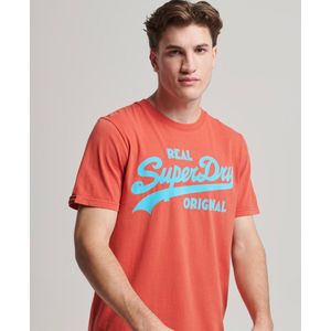 Superdry Vintage Vl Neon T-shirt Oranje XL Man
