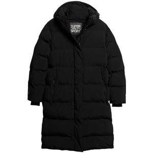 Superdry Longline Puffer Jacket Zwart S Vrouw