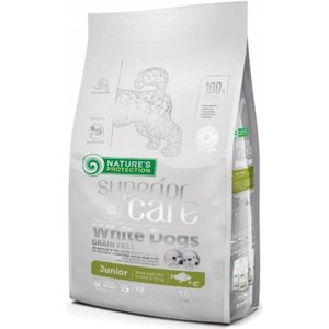 Nature´s P Superieure Verzorging Witte Honden Graanvrij Junior Small Witvis Hondenvoer 10kg