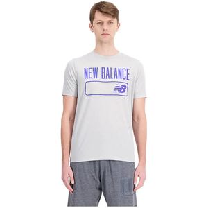 New Balance Tenacity Heathertech Graphic T-shirt Met Korte Mouwen