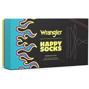 Happy Socks Wrangler Wrangled Gift Set Crewsokken 3 Paren