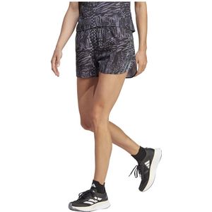 Adidas 3 Stripes Aop 4´´ Shorts Grijs L Vrouw
