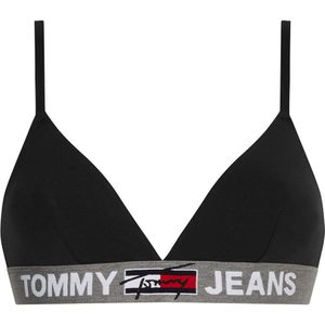 Tommy Jeans Unlined Triangle Bralette Zwart XL Vrouw