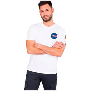 Alpha Industries Space Shuttle Short Sleeve T-shirt Wit 3XL Man