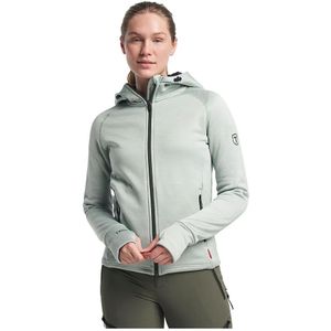 Trui Tenson Women TXLite Hoodie Zip Grey Green