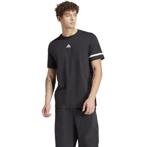 Adidas Bl Col Short Sleeve T-shirt Zwart L Man
