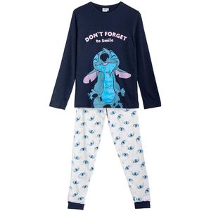 Cerda Group - Stitch - Lange Mouw Pyjama T-shirt - 100% Katoen