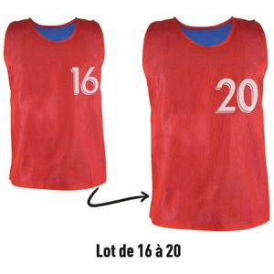 Trainingsvest - Rood/Blauw - 100% Polyester - Ademend