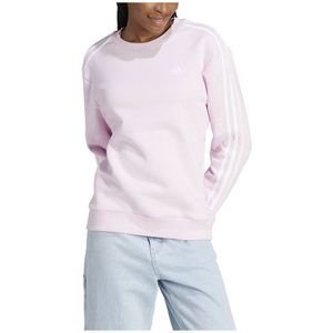 Adidas Essentials 3 Stripes Fleece Sweatshirt Roze M Vrouw