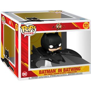 Funko Pop Ride Deluxe Dc Comics The Flash Batman In Batwing Figure Goud