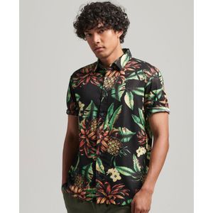 Superdry Vintage Hawaiian Short Sleeve Shirt Zwart L Man
