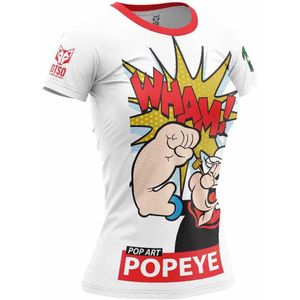 Otso Popeye Pop Art Short Sleeve T-shirt Beige L Vrouw