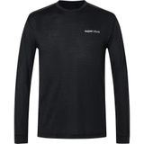 super.natural - ALARM RUNNING LS - Longsleeve Shirt - Zwart - Merino