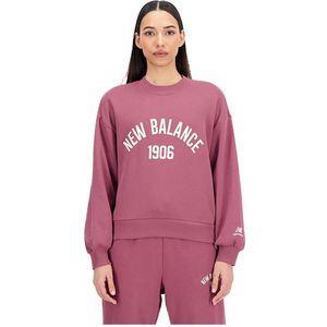 New Balance Essentials Varsity Sweatshirt Roze S Vrouw