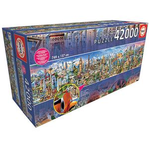 Grote Legpuzzel - 42000 stukjes - De wereld Rond  - Educa Puzzel