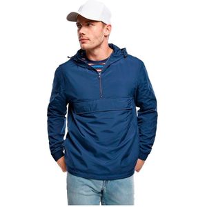 Urban Classics Windproof Basic Pull Over Jacket Blauw XL Man