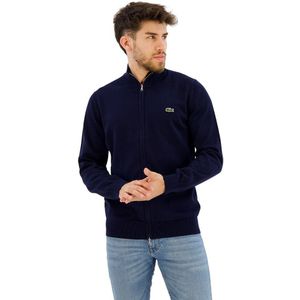 Lacoste Classic Fit Organic Cotton Full Zip Sweater Blauw 2XL Man