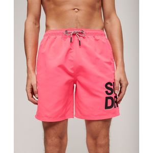 Superdry Sportswear Logo 17´´ Swimming Shorts Roze M Man