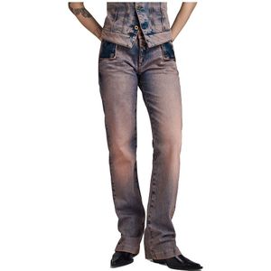 G-star D23303-c052 Regular Straight Flare Fit Chino Pants Paars 28 Vrouw