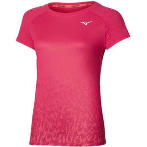Mizuno Aero Short Sleeve T-shirt Roze XS Vrouw