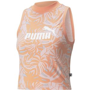 Puma Floral Vibes Aop High Neck Sleeveless T-shirt Roze L Vrouw