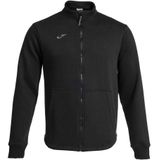 Joma - Sweatshirt - Grijs - Fleece - Ritssluiting - Geribbelde Manchetten