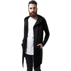 Urban Classics Long Hooded Cardigan Jacket Zwart XL Man